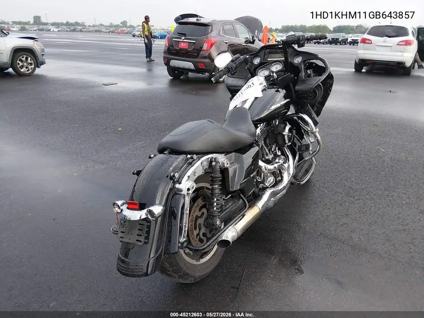 2016 Harley-Davidson Fltrx Road Glide VIN: 1HD1KHM11GB643857 Lot: 45212603