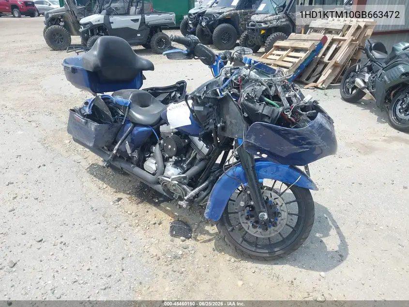 2016 Harley-Davidson Fltrxs Road Glide Special VIN: 1HD1KTM10GB663472 Lot: 45460150
