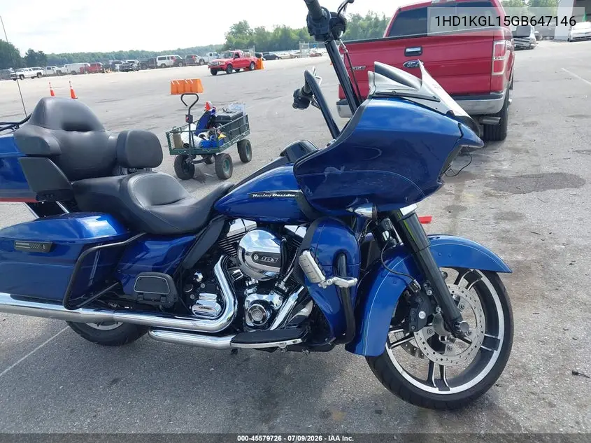 2016 Harley-Davidson Fltru VIN: 1HD1KGL15GB647146 Lot: 45579726