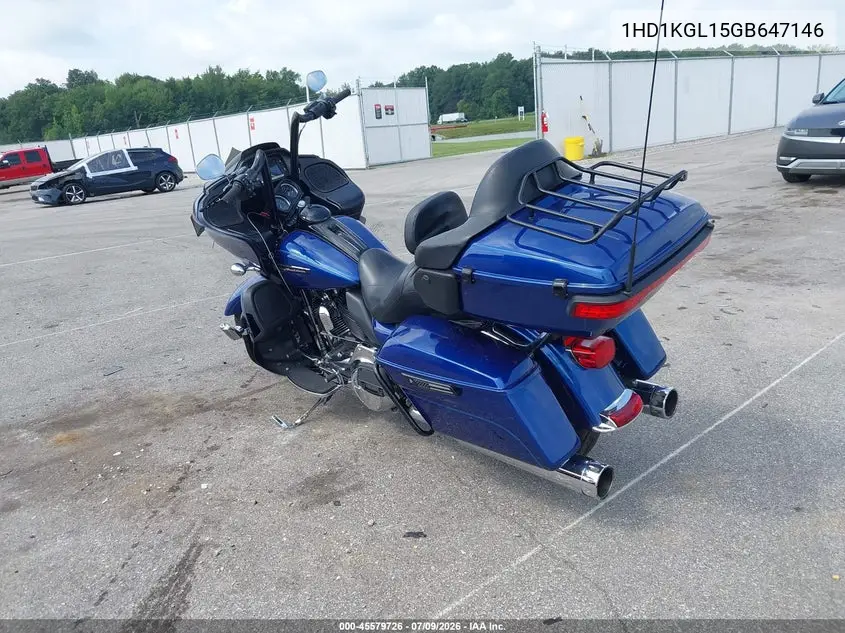 2016 Harley-Davidson Fltru VIN: 1HD1KGL15GB647146 Lot: 45579726