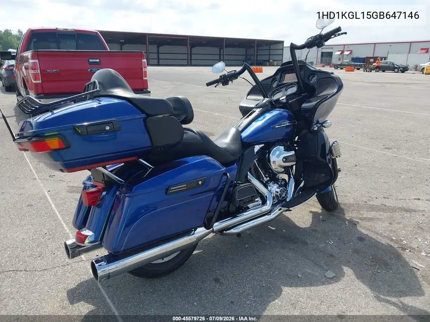 2016 Harley-Davidson Fltru VIN: 1HD1KGL15GB647146 Lot: 45579726