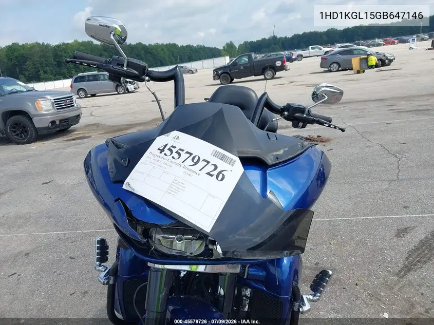 2016 Harley-Davidson Fltru VIN: 1HD1KGL15GB647146 Lot: 45579726