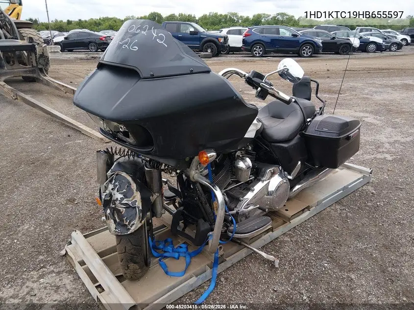 2017 Harley-Davidson Fltrxs Road Glide Special VIN: 1HD1KTC19HB655597 Lot: 45203415