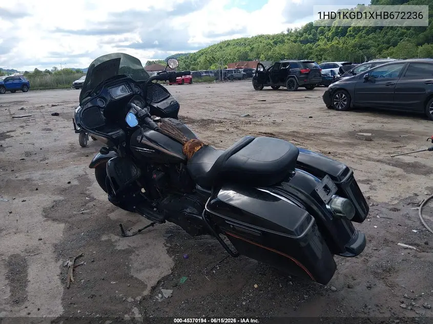 2017 Harley-Davidson Fltru VIN: 1HD1KGD1XHB672236 Lot: 45370194