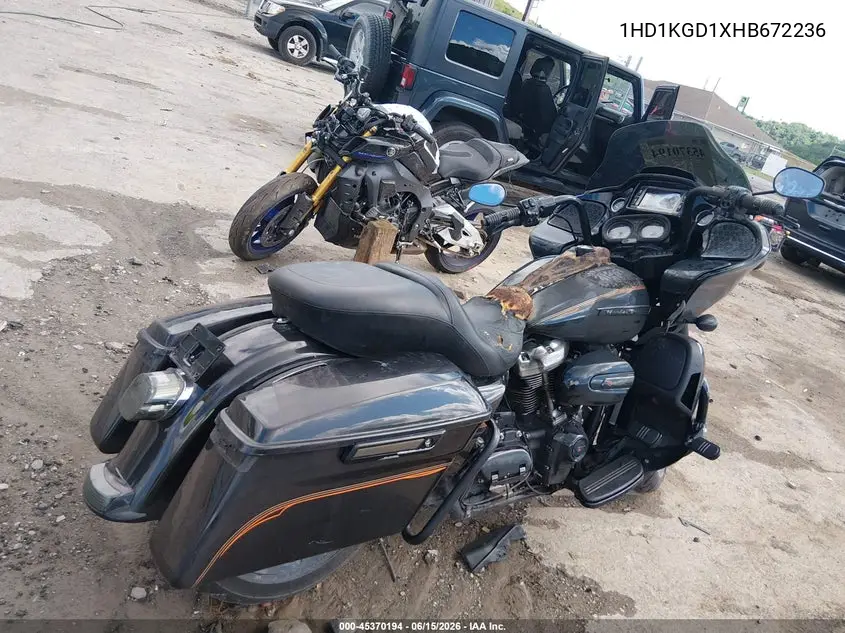 2017 Harley-Davidson Fltru VIN: 1HD1KGD1XHB672236 Lot: 45370194
