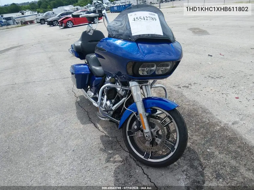 2017 Harley-Davidson Fltrx Road Glide VIN: 1HD1KHC1XHB611802 Lot: 45542789