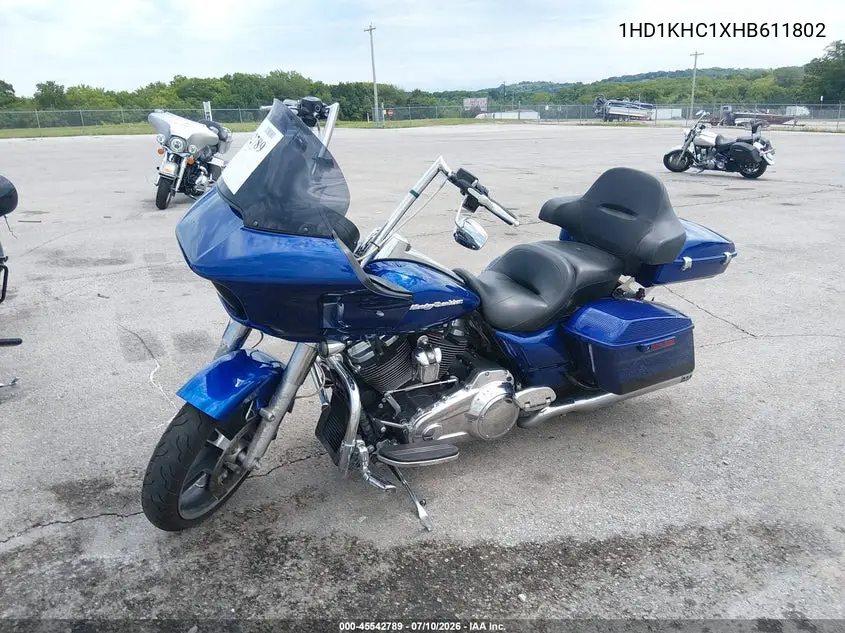 2017 Harley-Davidson Fltrx Road Glide VIN: 1HD1KHC1XHB611802 Lot: 45542789