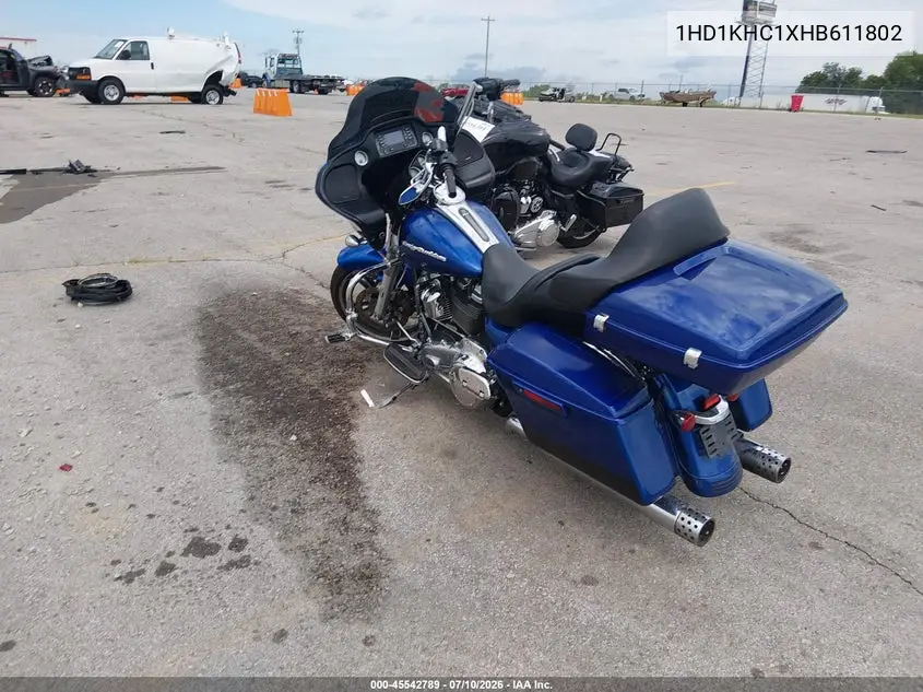 2017 Harley-Davidson Fltrx Road Glide VIN: 1HD1KHC1XHB611802 Lot: 45542789