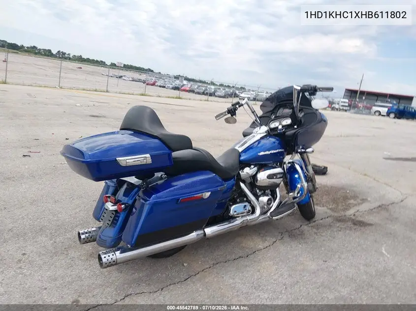 2017 Harley-Davidson Fltrx Road Glide VIN: 1HD1KHC1XHB611802 Lot: 45542789