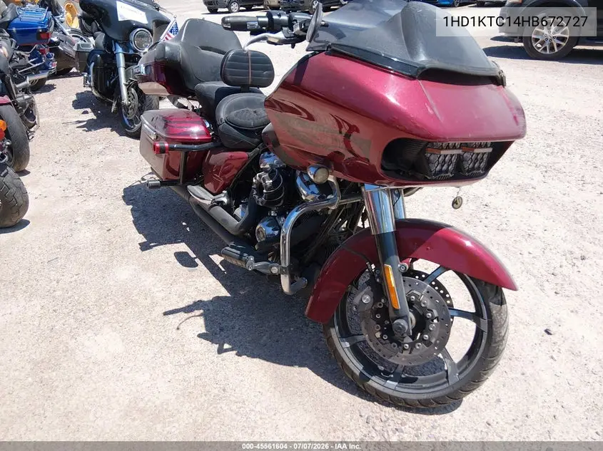 2017 Harley-Davidson Fltrxs Road Glide Special VIN: 1HD1KTC14HB672727 Lot: 45561604