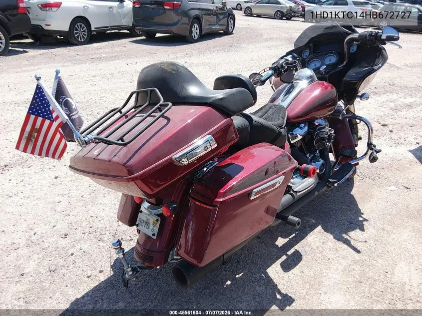 2017 Harley-Davidson Fltrxs Road Glide Special VIN: 1HD1KTC14HB672727 Lot: 45561604