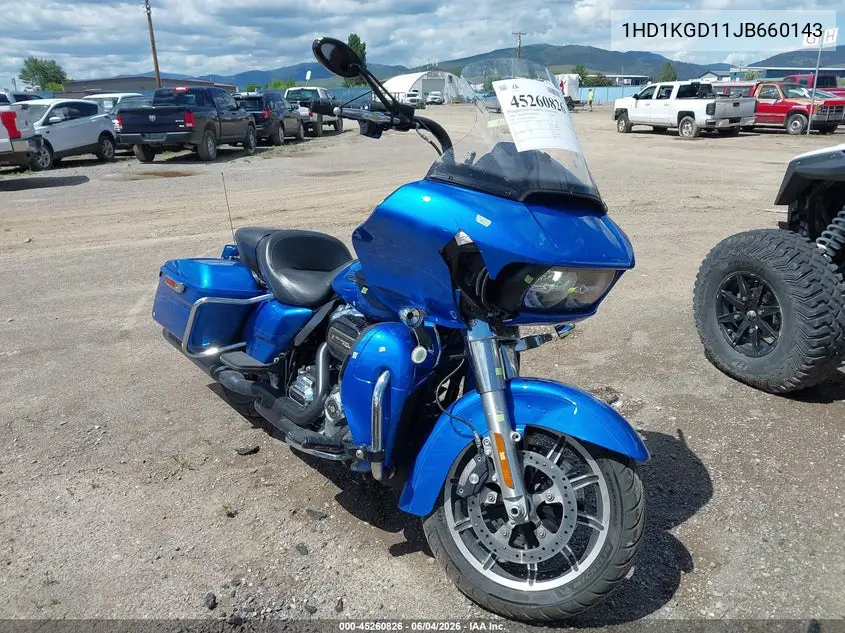 2018 Harley-Davidson Fltru VIN: 1HD1KGD11JB660143 Lot: 45260826