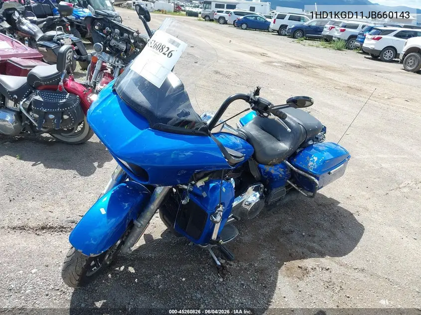 2018 Harley-Davidson Fltru VIN: 1HD1KGD11JB660143 Lot: 45260826