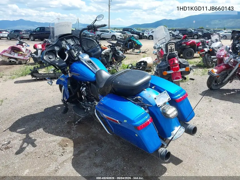 2018 Harley-Davidson Fltru VIN: 1HD1KGD11JB660143 Lot: 45260826