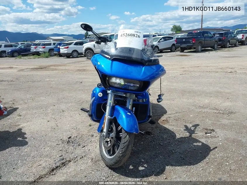 2018 Harley-Davidson Fltru VIN: 1HD1KGD11JB660143 Lot: 45260826