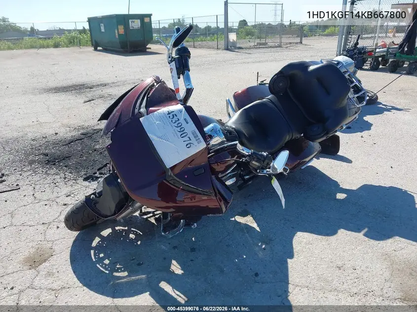 2019 Harley-Davidson Fltru VIN: 1HD1KGF14KB667800 Lot: 45399076