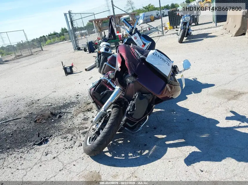 2019 Harley-Davidson Fltru VIN: 1HD1KGF14KB667800 Lot: 45399076