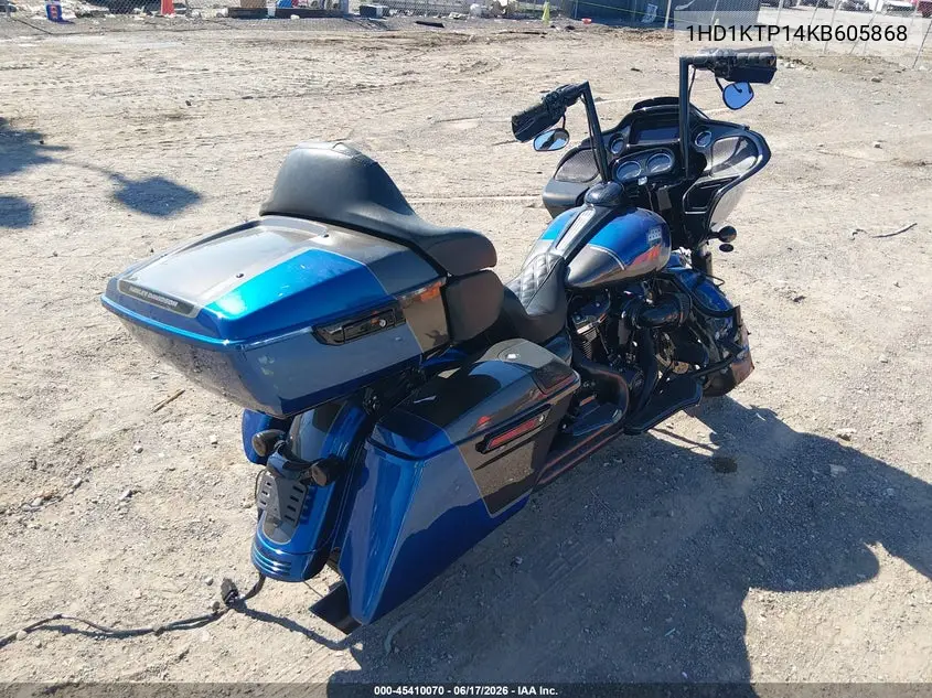 2019 Harley-Davidson Fltrxs VIN: 1HD1KTP14KB605868 Lot: 45410070