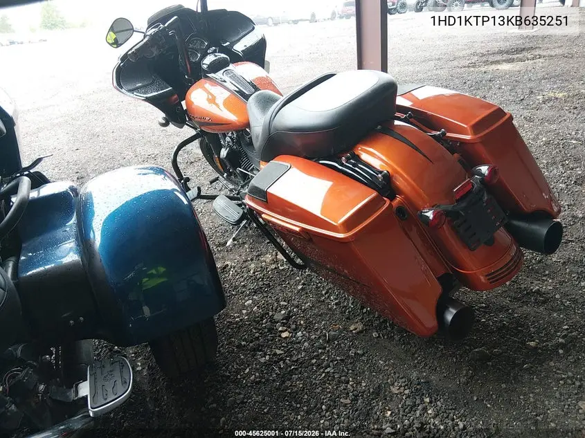 2019 Harley-Davidson Fltrxs VIN: 1HD1KTP13KB635251 Lot: 45625001