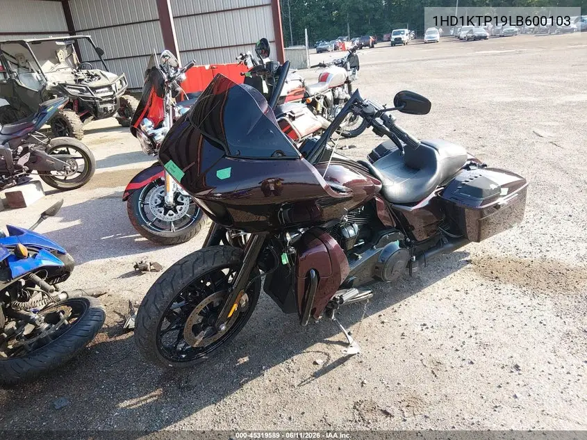 2020 Harley-Davidson Fltrxs VIN: 1HD1KTP19LB600103 Lot: 45319589