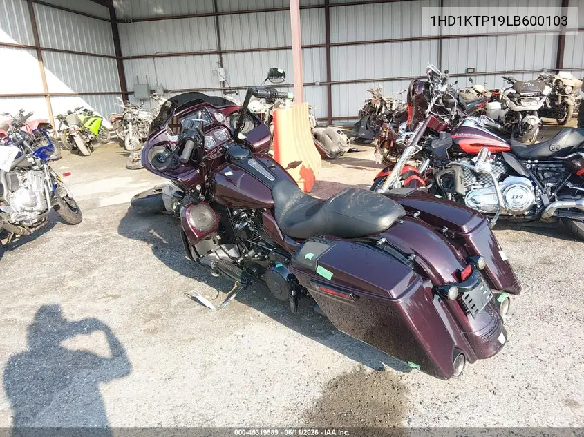 2020 Harley-Davidson Fltrxs VIN: 1HD1KTP19LB600103 Lot: 45319589