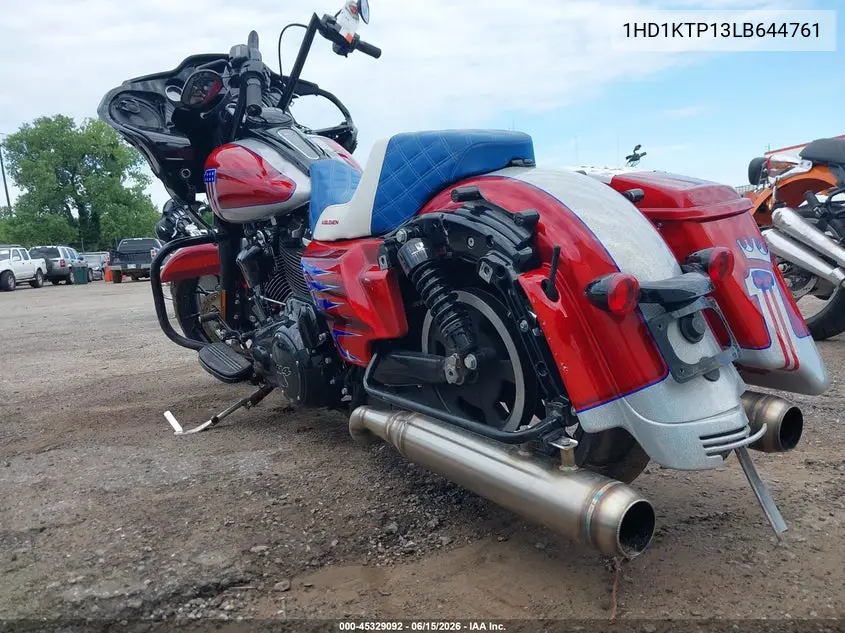 2020 Harley-Davidson Fltrxs VIN: 1HD1KTP13LB644761 Lot: 45329092