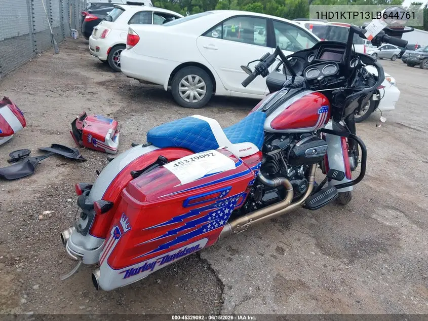 2020 Harley-Davidson Fltrxs VIN: 1HD1KTP13LB644761 Lot: 45329092