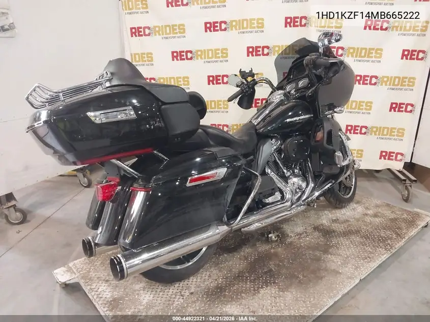 2021 Harley-Davidson Fltrk VIN: 1HD1KZF14MB665222 Lot: 44922321