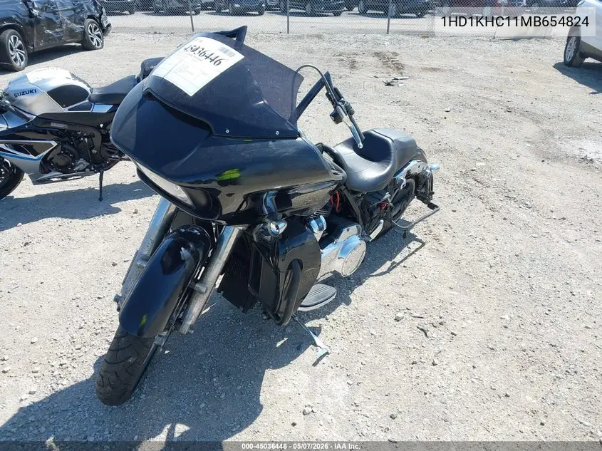 2021 Harley-Davidson Fltrx VIN: 1HD1KHC11MB654824 Lot: 45036446