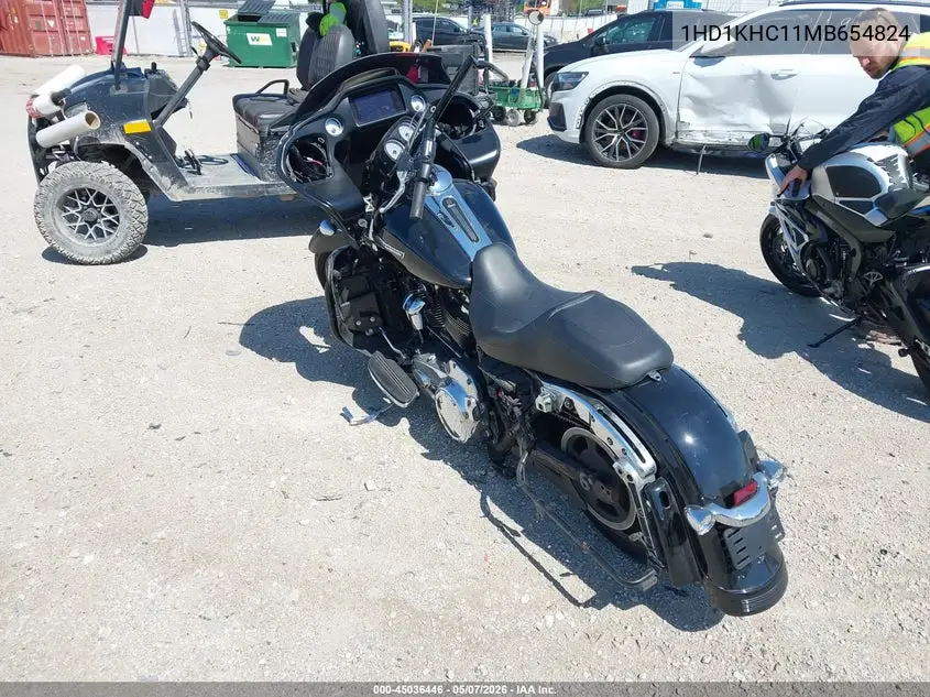 2021 Harley-Davidson Fltrx VIN: 1HD1KHC11MB654824 Lot: 45036446