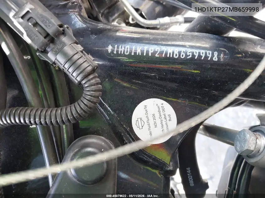 2021 Harley-Davidson Fltrxs VIN: 1HD1KTP27MB659998 Lot: 45079622