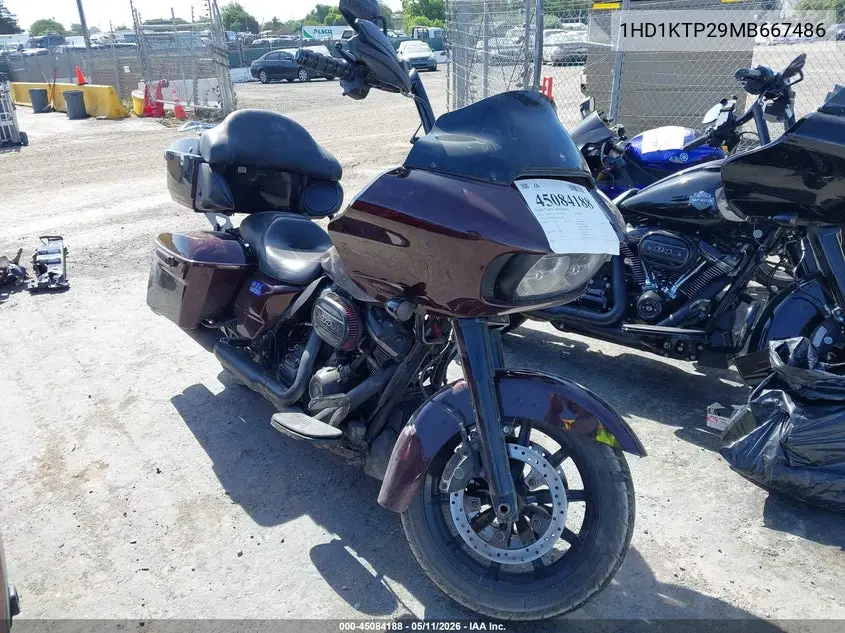 2021 Harley-Davidson Fltrxs VIN: 1HD1KTP29MB667486 Lot: 45084188