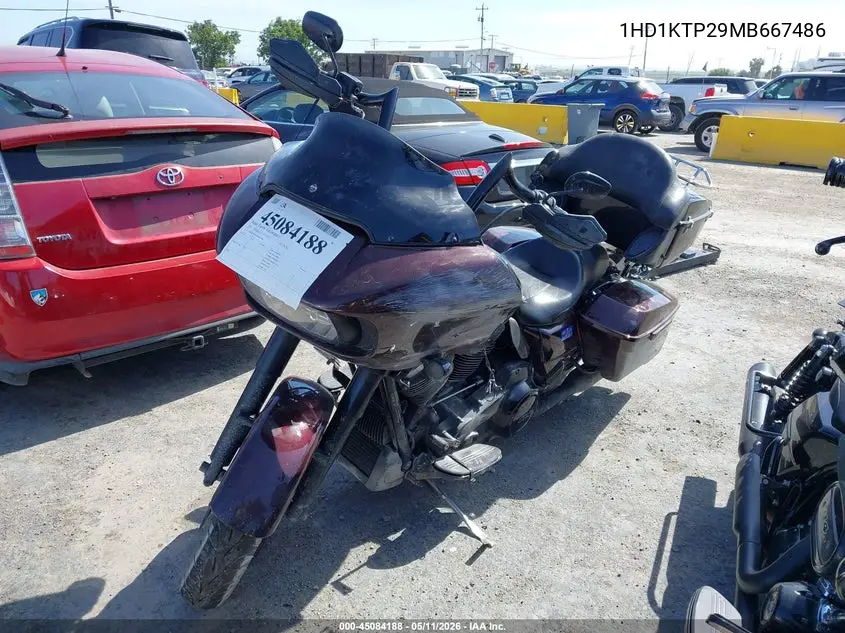 2021 Harley-Davidson Fltrxs VIN: 1HD1KTP29MB667486 Lot: 45084188