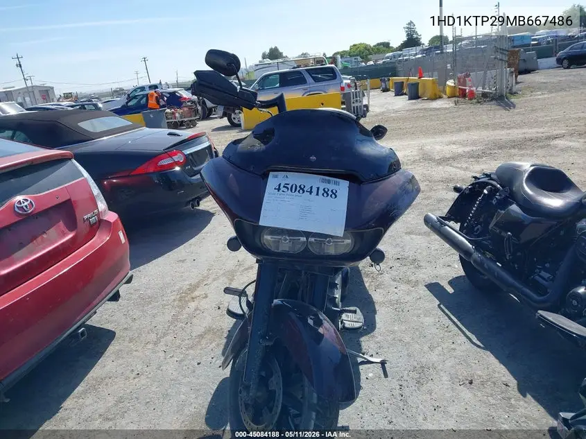 2021 Harley-Davidson Fltrxs VIN: 1HD1KTP29MB667486 Lot: 45084188