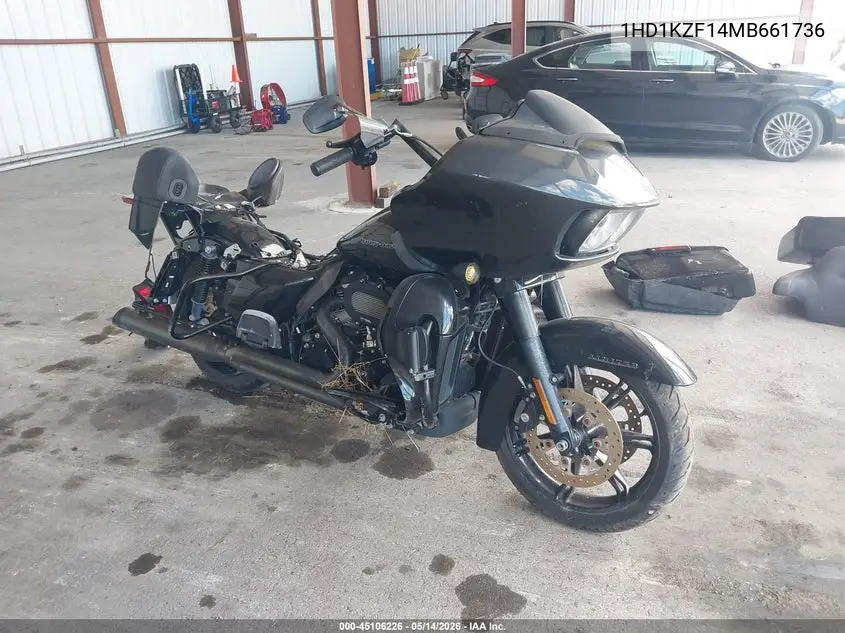 2021 Harley-Davidson Fltrk VIN: 1HD1KZF14MB661736 Lot: 45106226