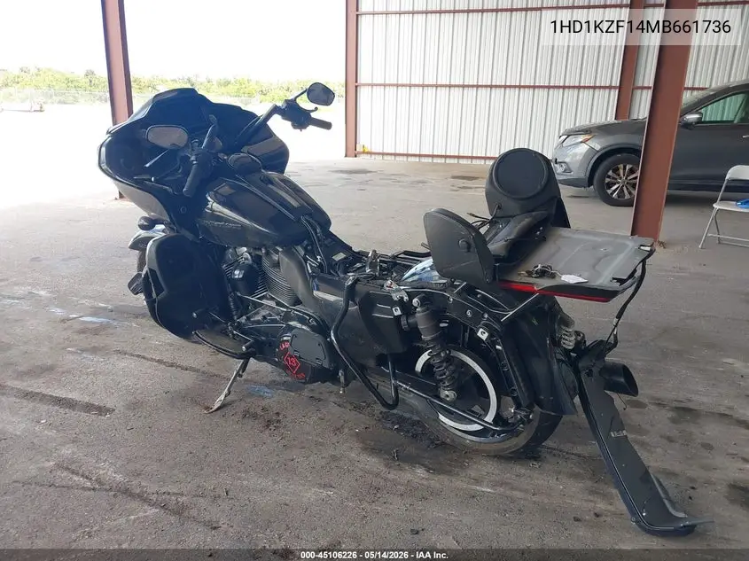 2021 Harley-Davidson Fltrk VIN: 1HD1KZF14MB661736 Lot: 45106226