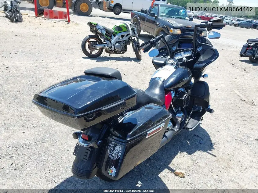2021 Harley-Davidson Fltrx VIN: 1HD1KHC1XMB664462 Lot: 45111014