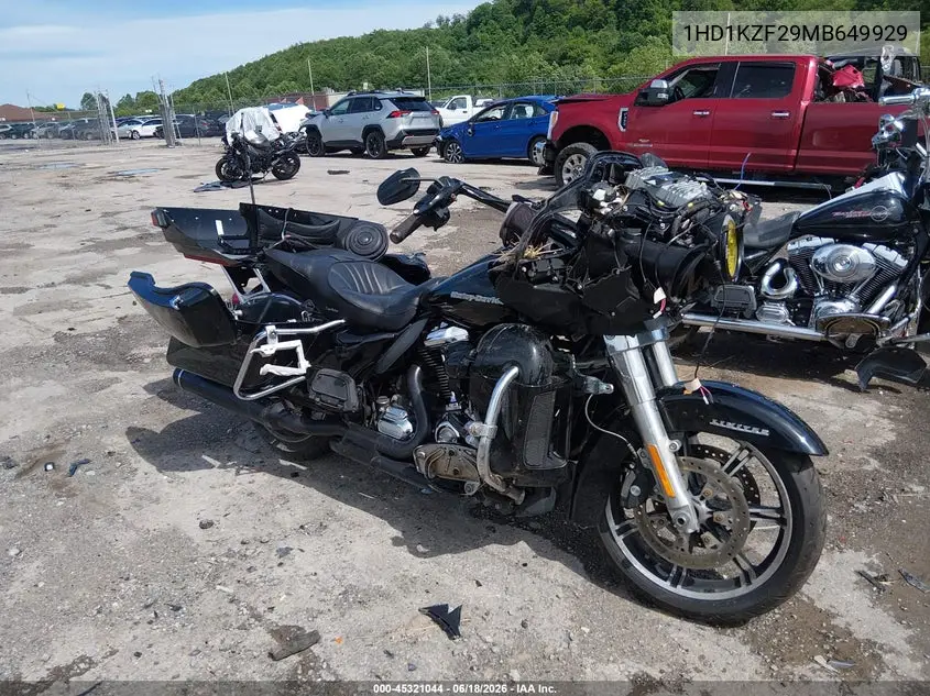 2021 Harley-Davidson Fltrk VIN: 1HD1KZF29MB649929 Lot: 45321044