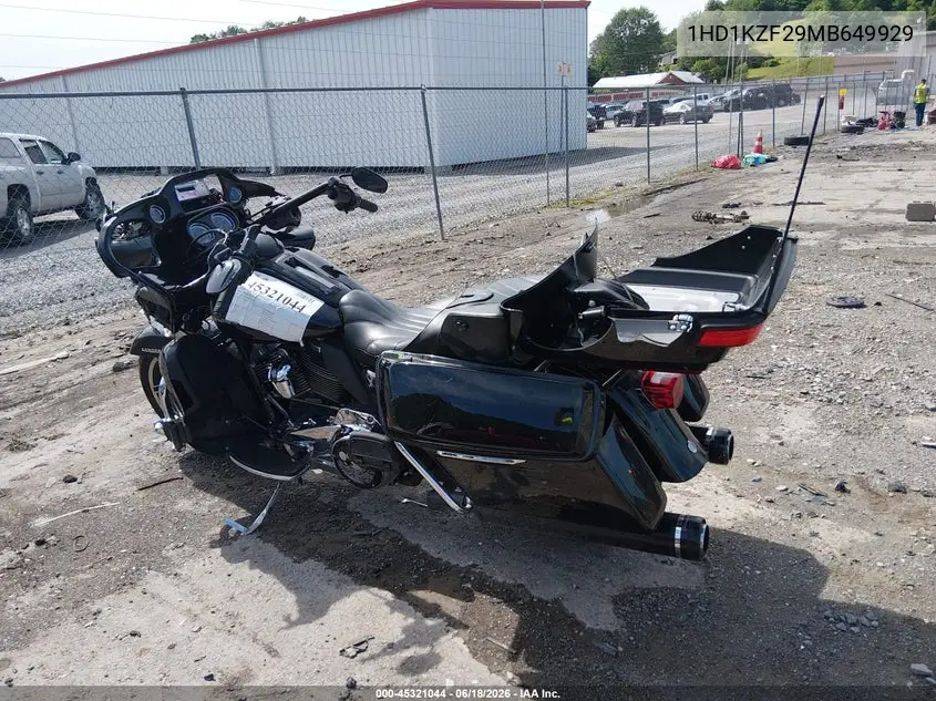 2021 Harley-Davidson Fltrk VIN: 1HD1KZF29MB649929 Lot: 45321044