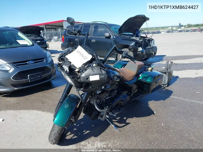 2021 Harley-Davidson Fltrxs VIN: 1HD1KTP1XMB624427 Lot: 45380612