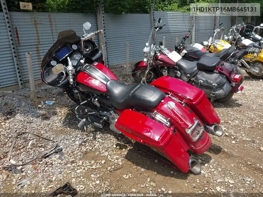 2021 Harley-Davidson Fltrxs VIN: 1HD1KTP16MB645131 Lot: 45550473