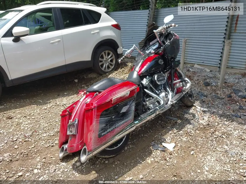 2021 Harley-Davidson Fltrxs VIN: 1HD1KTP16MB645131 Lot: 45550473