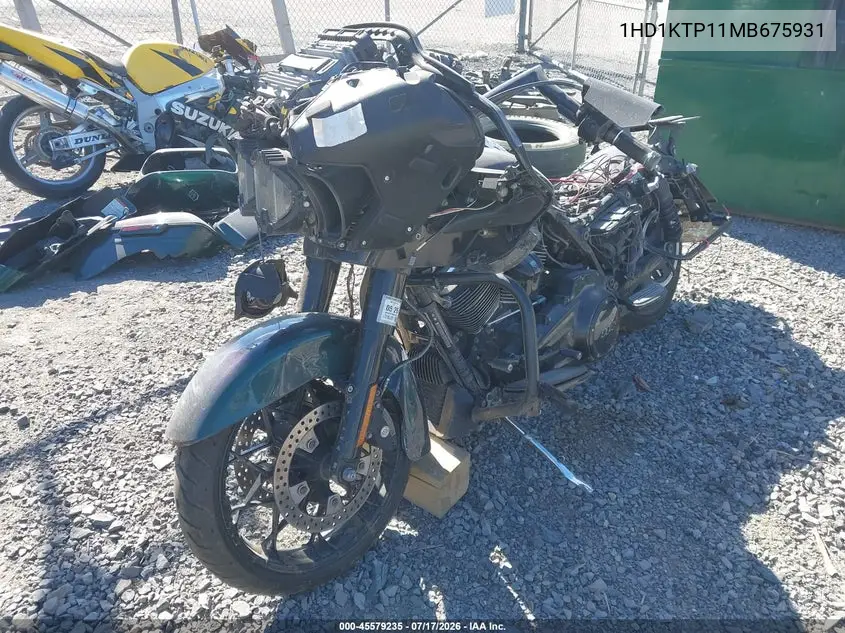 2021 Harley-Davidson Fltrxs VIN: 1HD1KTP11MB675931 Lot: 45579235