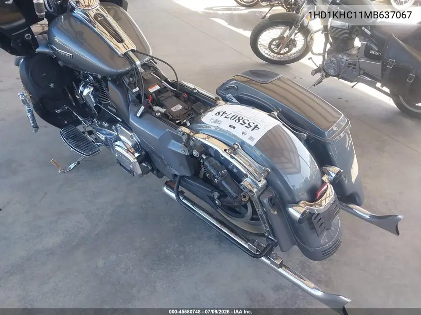 2021 Harley-Davidson Fltrx VIN: 1HD1KHC11MB637067 Lot: 45580748