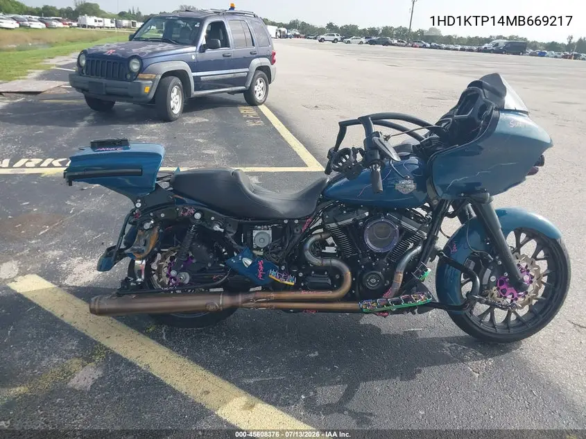2021 Harley-Davidson Fltrxs VIN: 1HD1KTP14MB669217 Lot: 45608376