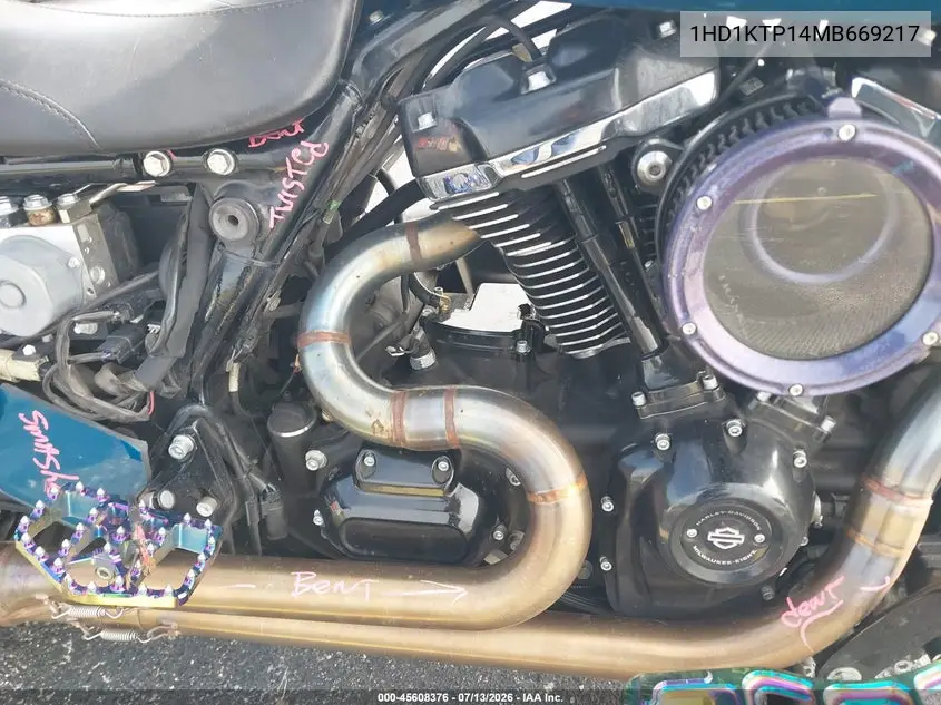 2021 Harley-Davidson Fltrxs VIN: 1HD1KTP14MB669217 Lot: 45608376