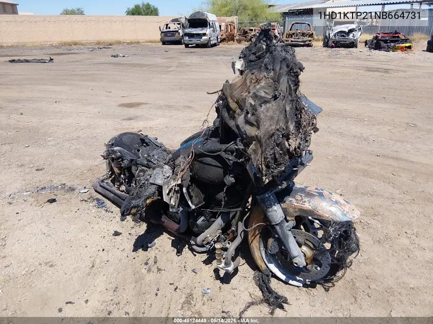 2022 Harley-Davidson Fltrxs VIN: 1HD1KTP21NB664731 Lot: 45124449