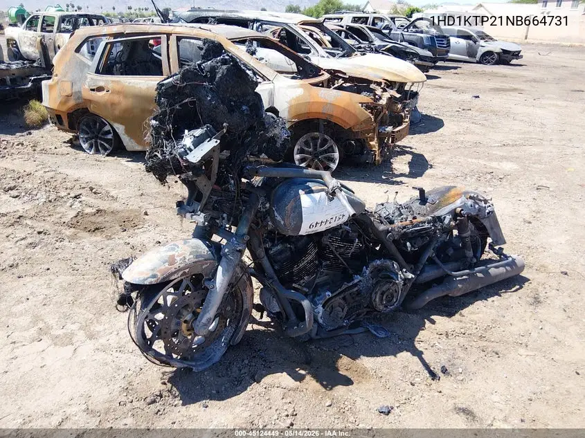 2022 Harley-Davidson Fltrxs VIN: 1HD1KTP21NB664731 Lot: 45124449