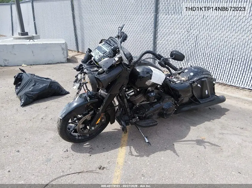 2022 Harley-Davidson Fltrxs VIN: 1HD1KTP14NB672023 Lot: 45178101