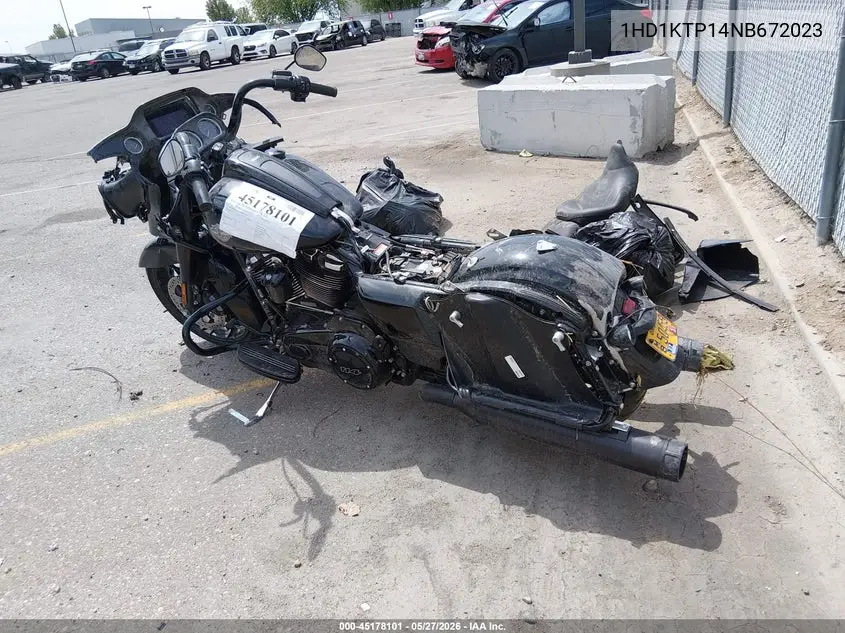 2022 Harley-Davidson Fltrxs VIN: 1HD1KTP14NB672023 Lot: 45178101